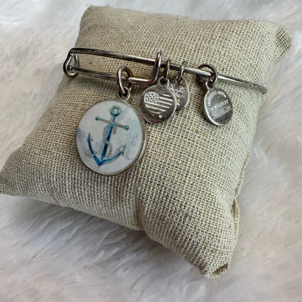 Alex and Ani Art Infused Anchor Bangle
